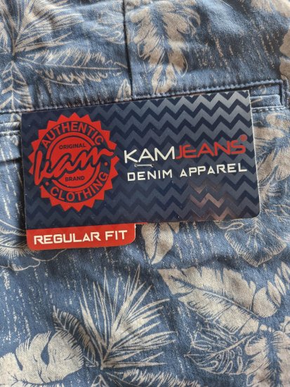Kam Jeans 340 Dress Shorts Denim Blue - Pantalones cortos - Pantalones cortos W40-W60