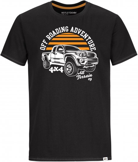 Motley Denim Meltham T-shirt Black - Camisetas - Camisetas - 2XL-14XL