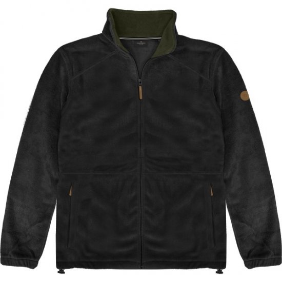 Double Outfitters MFT-7088 Fleece Full-Zip Jacket Black - Chaquetas - Chaquetas Tallas Grandes 2XL-8XL