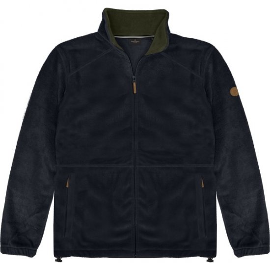 Double Outfitters MFT-7088 Fleece Full-Zip Jacket Navy - Chaquetas - Chaquetas Tallas Grandes 2XL-8XL