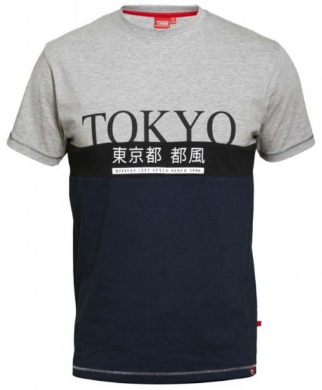 D555 Morris T-shirt Navy - Camisetas - Camisetas - 2XL-14XL