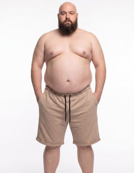 20 Nodi Bora Pantalón corto de chándal Beige - Pantalones y cortos de chándal - Pantalones y Pantalones cortos de chándal - 2XL-12XL