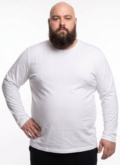 20 Nodi Carbino Camiseta de manga larga Blanco - Ropa de ejercicio - Ropa de ejercicio 2XL-10XL