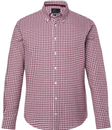 JP1880 Checked Flannel Shirt Long Sleeve Light Red Tall - ROPA DE HOMBRE MT-6XLT - Tamaños de talle alto