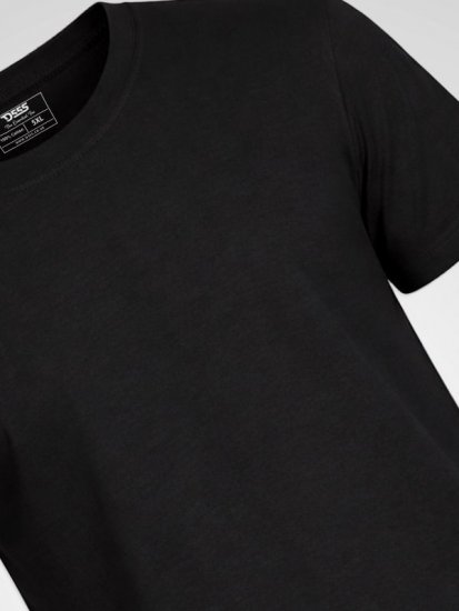 D555 Smartly Camiseta cuello redondo Negro pack de 5 - Camisetas - Camisetas - 2XL-14XL