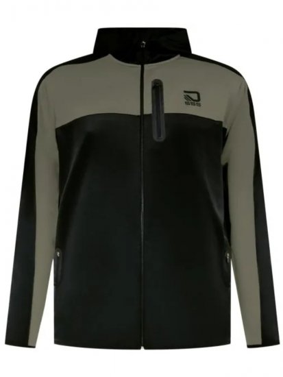 D555 Southport Sudadera con capucha y cremallera Negro - Sudaderas - Sudaderas 2XL-12XL