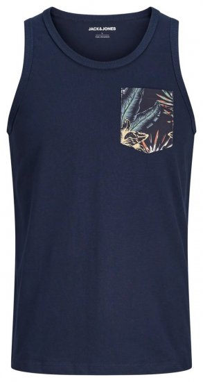 Jack & Jones Honolulu Pocket Tanktop Navy - Camisetas - Camisetas - 2XL-14XL