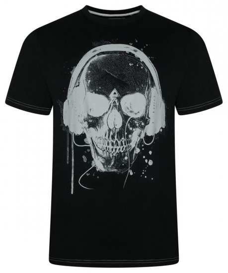 Kam Jeans 5811 Camiseta con estampado de calavera Negro - Camisetas - Camisetas - 2XL-14XL