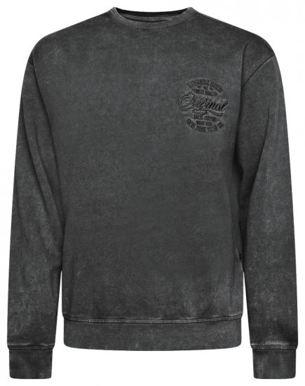 Kam Jeans 7081 Sudadera con bordado Negro - Sudaderas - Sudaderas 2XL-12XL