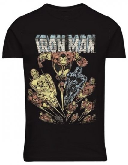 North Latitude 51349 Camiseta con estampado de Iron Man Negro - Camisetas con estampado - Camisetas con estampado - 2XL-8XL