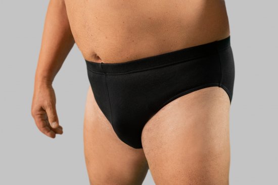 20 Nodi Stretch Cotton Briefs with Embroidered Side Label Black - Ropa interior - Ropa interior 2XL-8XL