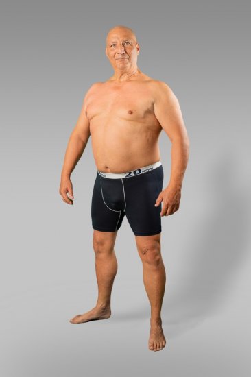 20 Nodi Stretch Cotton Boxer with Medium Leg 3-pack Black/Blue - Ropa interior - Ropa interior 2XL-8XL