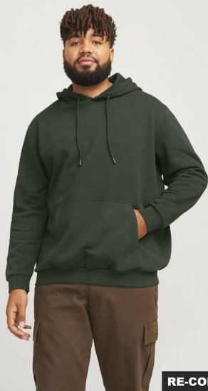 Jack & Jones Bradley Hoodie Dark Green - Sudaderas - Sudaderas 2XL-12XL
