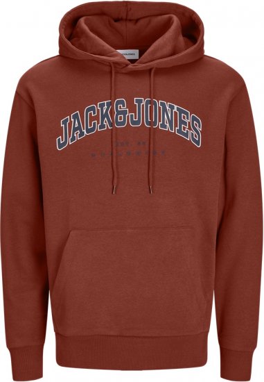 Jack & Jones CALEB Hoodie Red - Sudaderas - Sudaderas 2XL-12XL