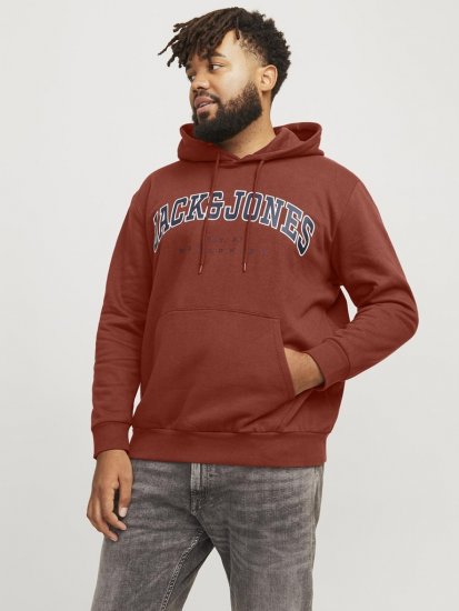 Jack & Jones CALEB Hoodie Red - Sudaderas - Sudaderas 2XL-12XL