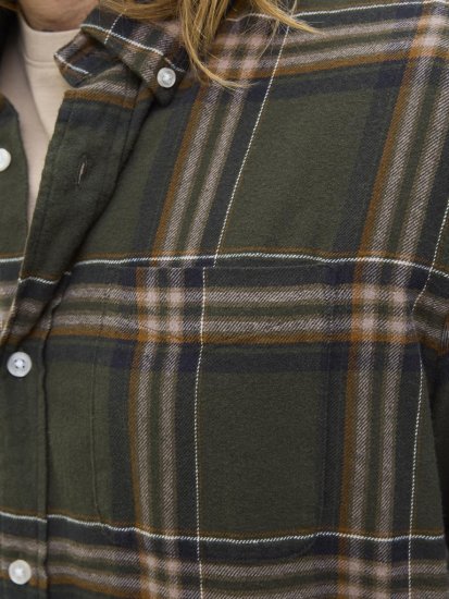 Jack & Jones Classic Flannel Long Sleeve Shirt Green - Camisas - Camisas 2XL-10XL