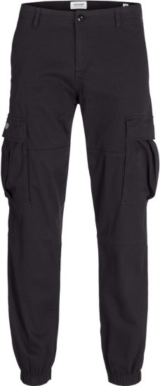 Jack & Jones Jonnie Cuffed Cargo Pants Black - Vaqueros & pantalones - Vaqueros y Pantalones - W40-W70