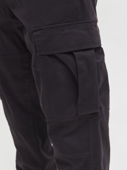Jack & Jones Jonnie Cuffed Cargo Pants Black - Vaqueros & pantalones - Vaqueros y Pantalones - W40-W70