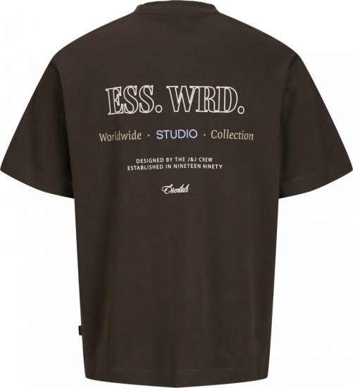 Jack & Jones Urban Edge Studio T-shirt Brown - Camisetas - Camisetas - 2XL-14XL