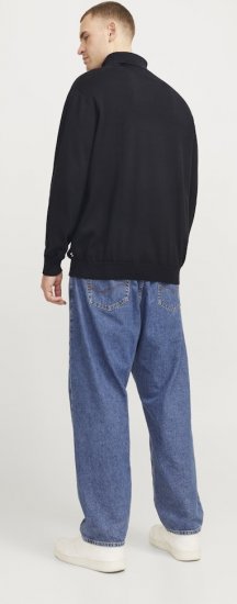 Jack & Jones Basic Knitted Sweater with Rolled Neck Black - Todos prendas - Ropa tallas grandes hombre