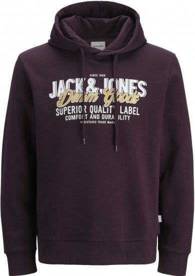 Jack & Jones 2 COL LOGO Hoodie Purple - Sudaderas - Sudaderas 2XL-12XL