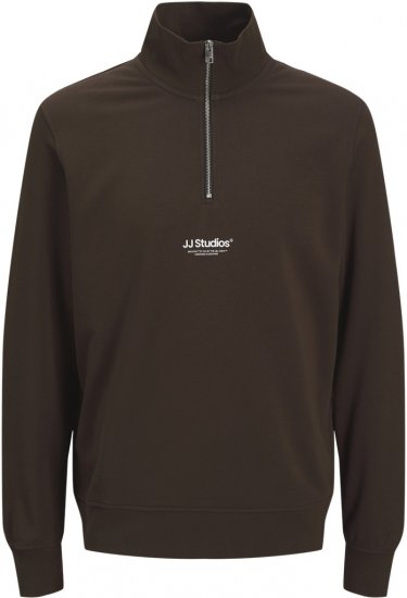 Jack & Jones Soho Sweatshirt with Zipper Brown - Sudaderas - Sudaderas 2XL-12XL