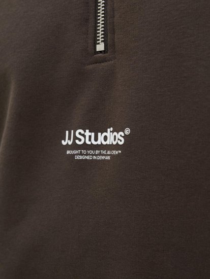 Jack & Jones Soho Sweatshirt with Zipper Brown - Sudaderas - Sudaderas 2XL-12XL