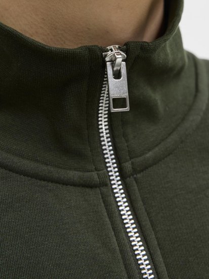 Jack & Jones Soho Sweatshirt with Zipper Green - Sudaderas - Sudaderas 2XL-12XL