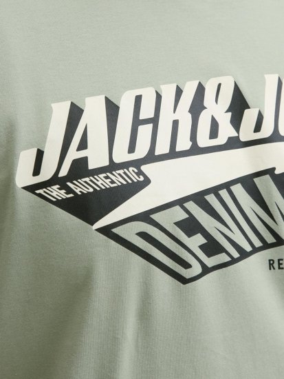 Jack & Jones Logo 2COL T-shirt Iceberg Green - Camisetas - Camisetas - 2XL-14XL