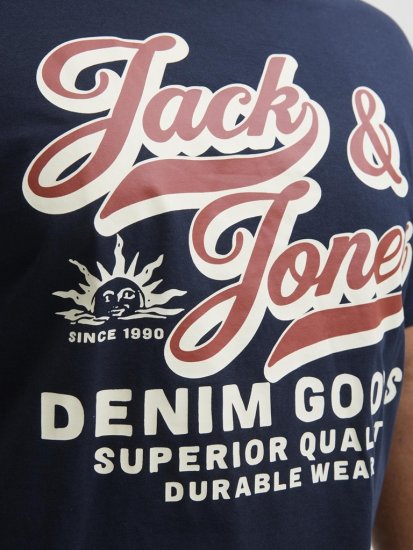 Jack & Jones Logo 2COL T-Shirt Blue - Camisetas - Camisetas - 2XL-14XL