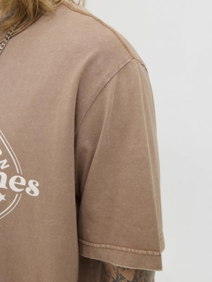 Jack & Jones Dover T-shirt Short Sleeve Brown - Camisetas - Camisetas - 2XL-14XL