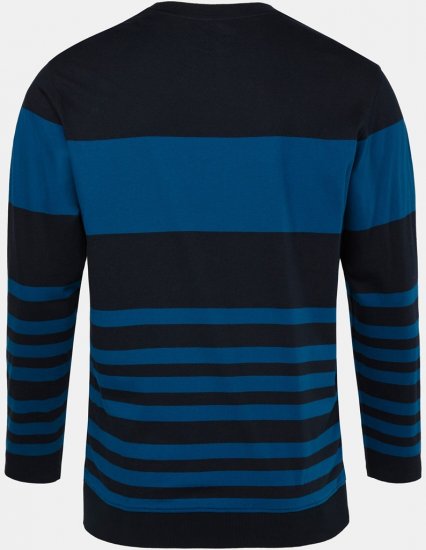 JP1880 Pyjamas Two-piece Long Sleeve with Stripes Blue - Ropa interior - Ropa interior 2XL-8XL