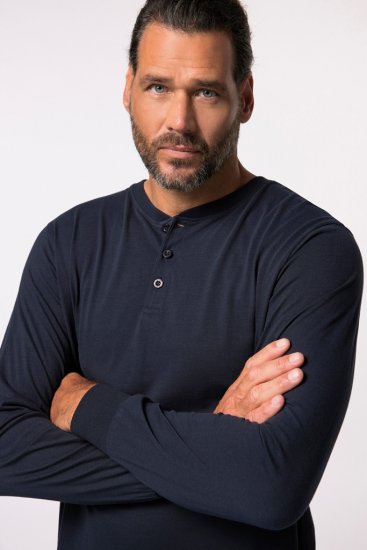 JP1880 Henley Long Sleeved Night Dress Navy - Ropa interior - Ropa interior 2XL-8XL