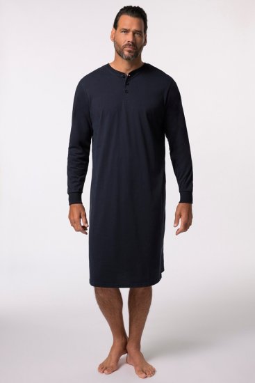 JP1880 Henley Long Sleeved Night Dress Navy - Ropa interior - Ropa interior 2XL-8XL
