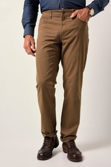 JP1880 Twill Trousers Belly Fit 5-Pocket Brown - Vaqueros & pantalones - Vaqueros y Pantalones - W40-W70