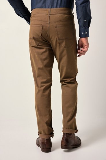 JP1880 Twill Trousers Belly Fit 5-Pocket Brown - Vaqueros & pantalones - Vaqueros y Pantalones - W40-W70