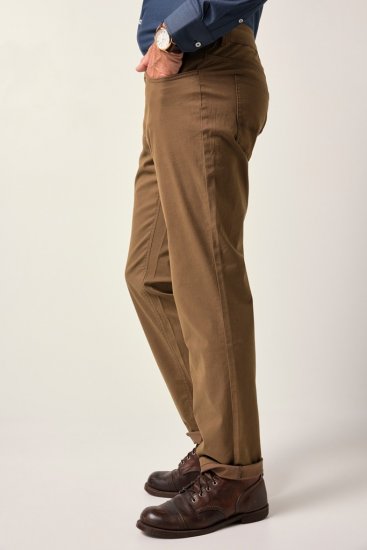 JP1880 Twill Trousers Belly Fit 5-Pocket Brown - Vaqueros & pantalones - Vaqueros y Pantalones - W40-W70