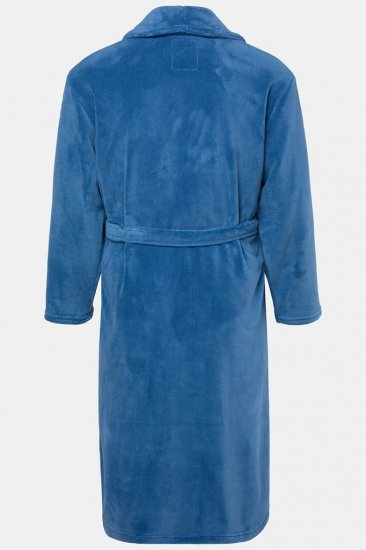 JP1880 Bathrobe with Spacious Pockets Denim Blue - Ropa interior - Ropa interior 2XL-8XL