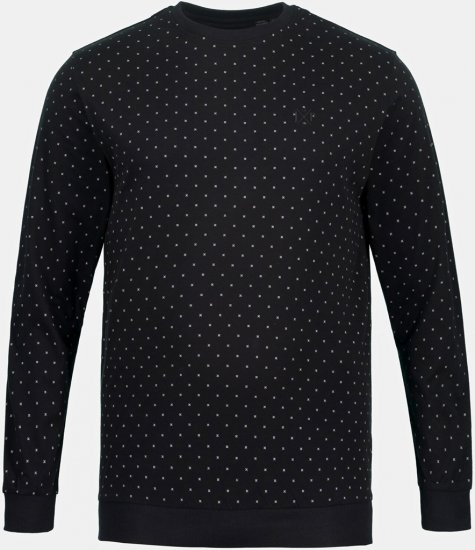 JP1880 Two-piece Pyjamas Long Sleeve and Long Trousers Black - Ropa interior - Ropa interior 2XL-8XL
