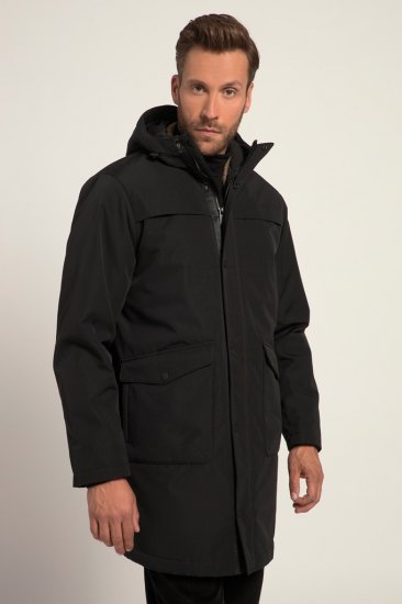 JP1880 Warm Parka with Wind Cuffs Black - Chaquetas - Chaquetas Tallas Grandes 2XL-8XL