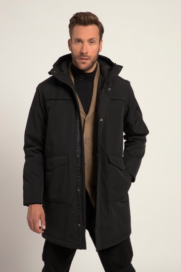 JP1880 Warm Parka with Wind Cuffs Black - Chaquetas - Chaquetas Tallas Grandes 2XL-8XL