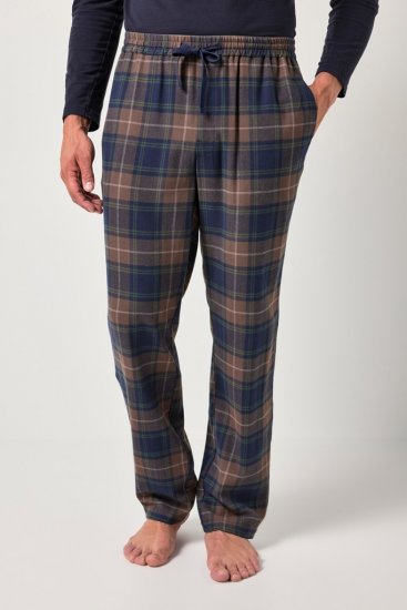 JP1880 Pyjama Trousers Flannel Check Brown - Ropa interior - Ropa interior 2XL-8XL