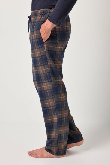 JP1880 Pyjama Trousers Flannel Check Brown - Ropa interior - Ropa interior 2XL-8XL