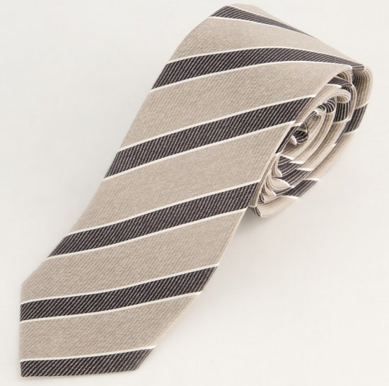 JP1880 Silk Tie Extra Long with Stripes - Accesorios - 