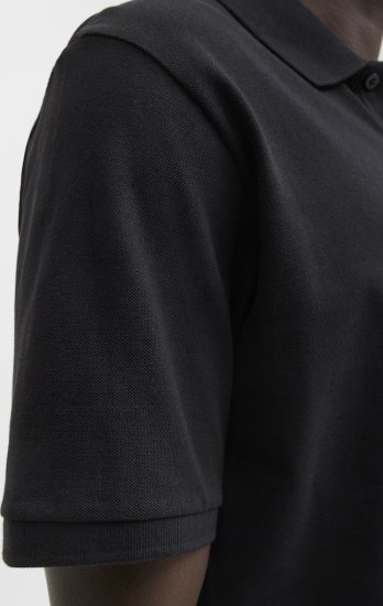 Jack & Jones Makoto Polo Short Sleeve Black - Polos - Polos 2XL-8XL