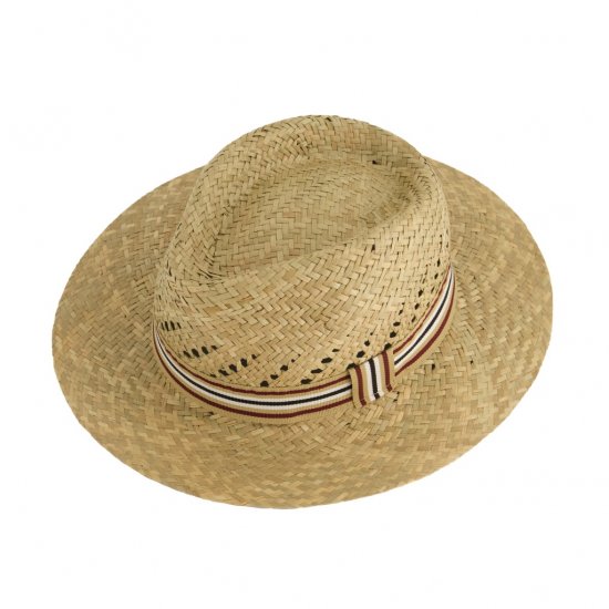 JP1880 Straw Hat Woven Yellow - Accesorios - 