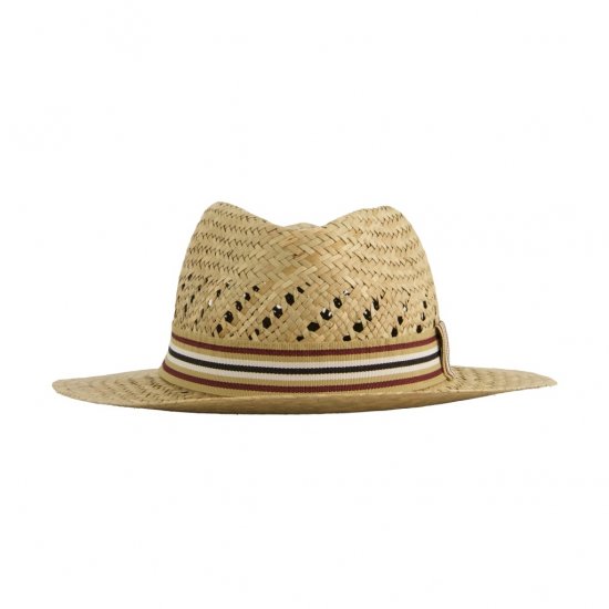 JP1880 Straw Hat Woven Yellow - Accesorios - 