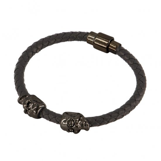 JP1880 Bracelet Skulls Black - Accesorios - Accesorios para hombre