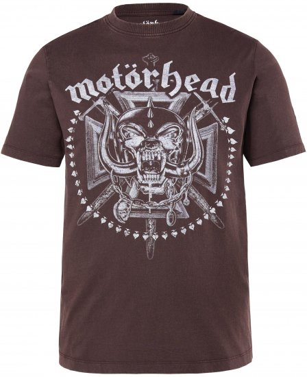 JP1880 Motörhead Soft Jersey Vintage T-Shirt Brown - Camisetas de bandas - 