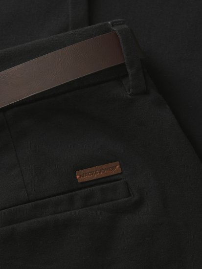 Jack & Jones Marco Adam Belted Slim Fit Chino Pants Black - Vaqueros & pantalones - Vaqueros y Pantalones - W40-W70